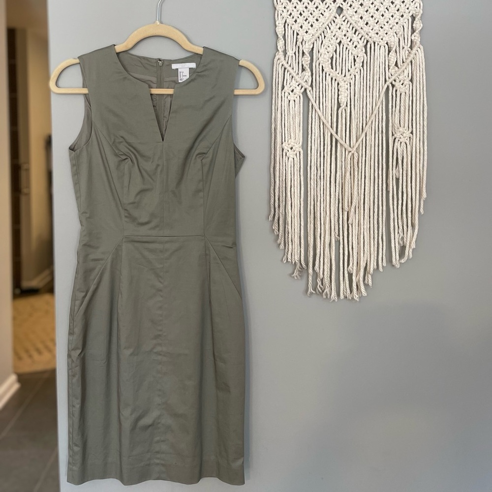 Green business casual dress